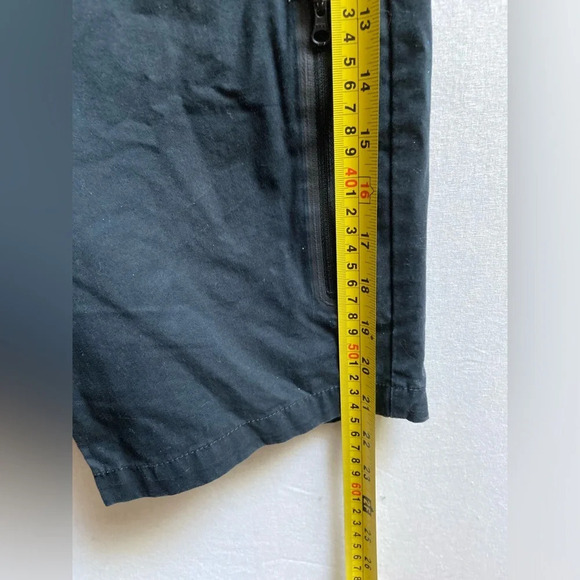 Nike cotton cargo  button fly black shorts Sz M - Picture 8 of 10